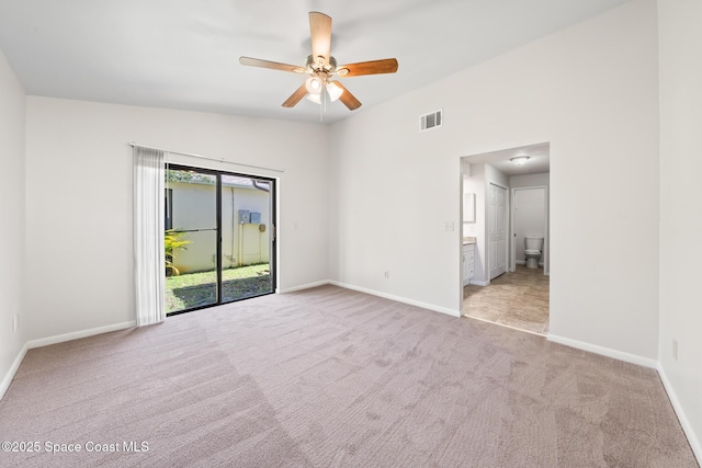 1730 Bluebird Ct, Melbourne, FL 32935 - unfurnished bedroom with carpet, visible vents, access to outside, and baseboards