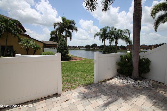 785 Luminary Cir Unit 103, Melbourne, FL 32901 - view of patio / terrace with a water view