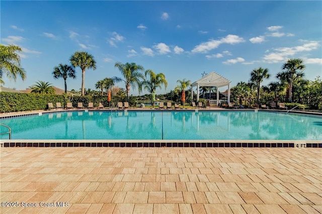 view of pool