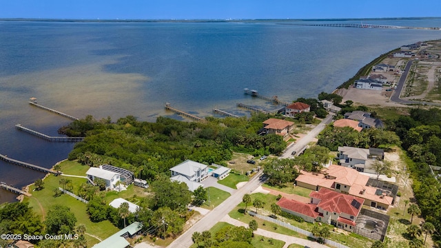 5454 Riveredge Dr, Titusville, FL 32780 - aerial view of property's location with a nearby body of water