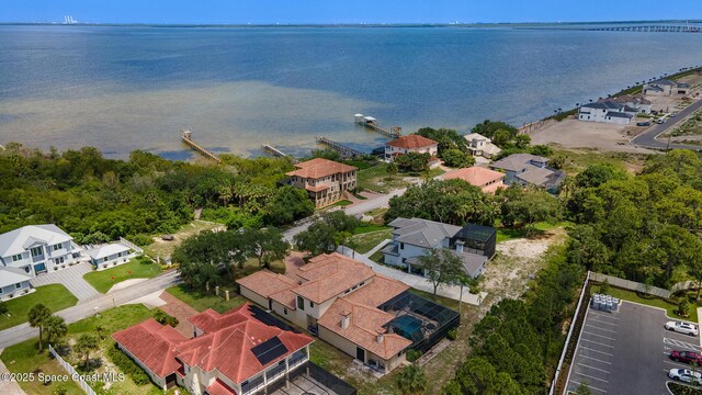 5454 Riveredge Dr, Titusville, FL 32780 - aerial view of residential area with a large body of water