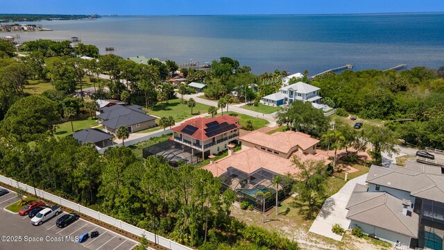5454 Riveredge Dr, Titusville, FL 32780 - aerial view of residential area with a large body of water