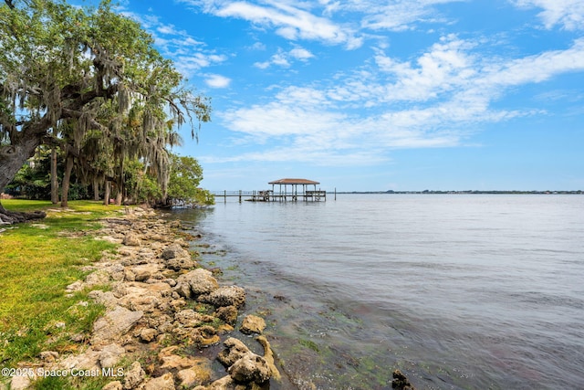 7021 S Tropical Trl, Merritt Island, FL 32952 - water view featuring a dock