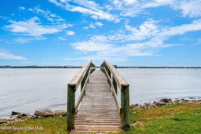 7021 S Tropical Trl, Merritt Island, FL 32952 - dock with a water view