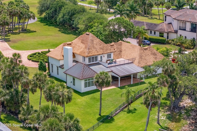 7021 S Tropical Trl, Merritt Island, FL 32952 - aerial view of property and surrounding area