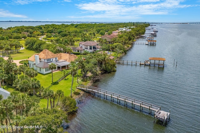 7021 S Tropical Trl, Merritt Island, FL 32952 - drone / aerial view of a nearby body of water
