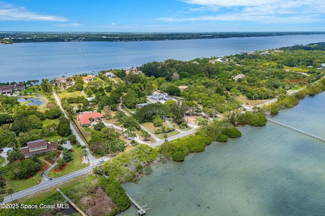 7021 S Tropical Trl, Merritt Island, FL 32952 - aerial overview of property's location featuring a large body of water