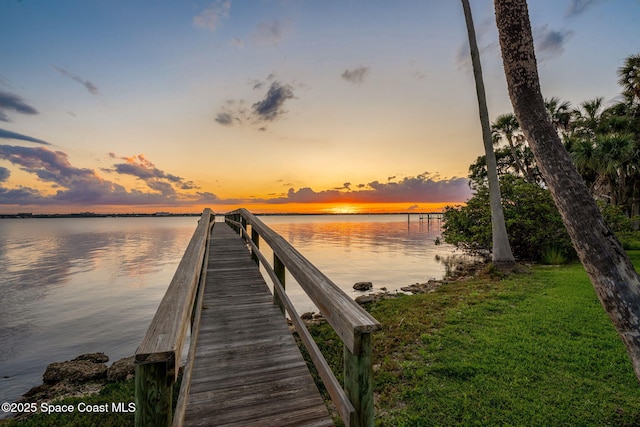 7021 S Tropical Trl, Merritt Island, FL 32952 - dock area featuring a water view