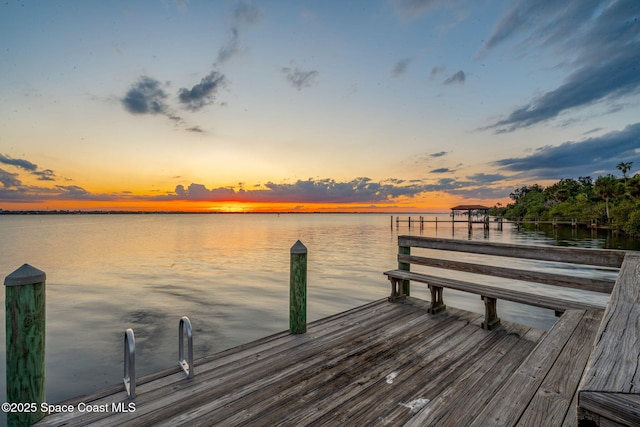 7021 S Tropical Trl, Merritt Island, FL 32952 - dock featuring a water view