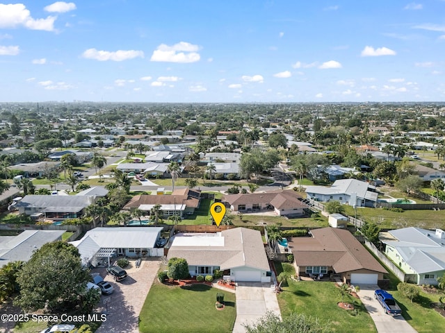 445 Park Ave, Satellite Beach, FL 32937 - aerial perspective of suburban area