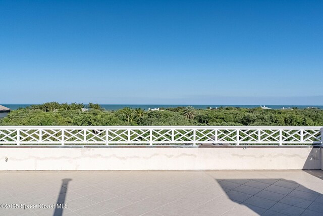 601 N Swim Club Dr Pha, Pha, Indian River Shores, FL 32963 - view of patio / terrace with a water view