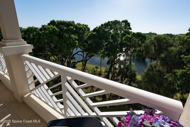 601 N Swim Club Dr Pha, Pha, Indian River Shores, FL 32963 - balcony featuring a water view