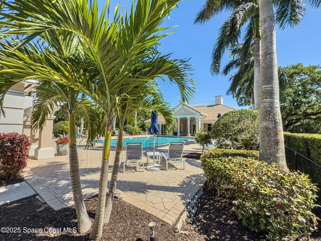 601 N Swim Club Dr Pha, Pha, Indian River Shores, FL 32963 - pool with fence and a patio area