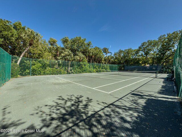 601 N Swim Club Dr Pha, Pha, Indian River Shores, FL 32963 - view of tennis court with fence