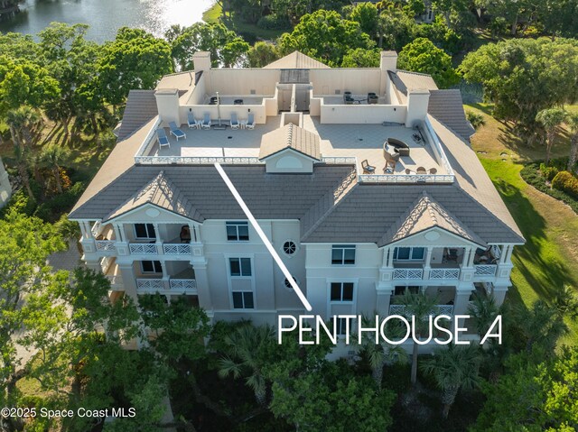 601 N Swim Club Dr Pha, Pha, Indian River Shores, FL 32963 - birds eye view of property with a water view