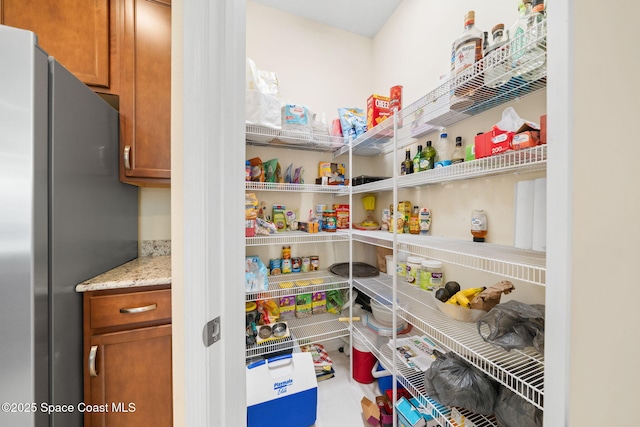 view of pantry
