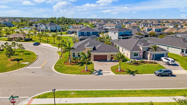 bird's eye view featuring a residential view