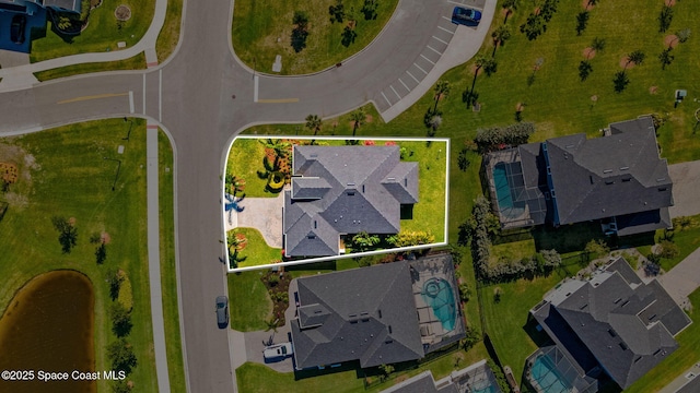bird's eye view featuring a residential view
