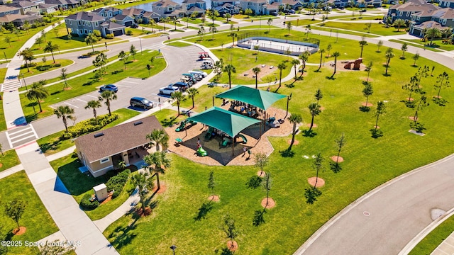 aerial view featuring a residential view