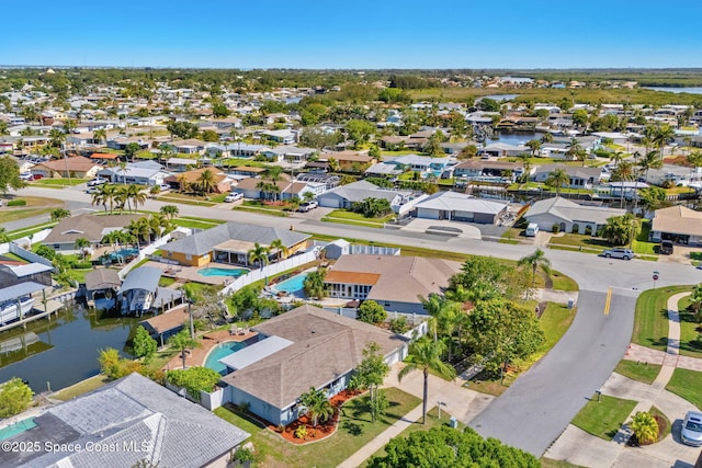 1445 Centaurus Ct, Merritt Island, FL 32953 - aerial perspective of suburban area with a nearby body of water