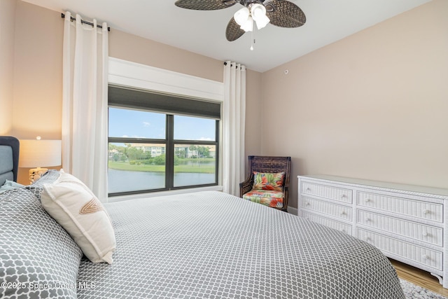 6461 Borasco Dr Unit 3804, Melbourne, FL 32940 - bedroom with wood finished floors and ceiling fan