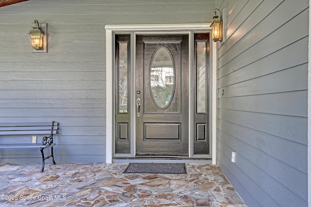 view of exterior entry