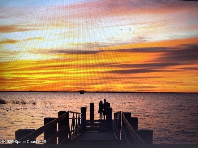 5215 Pina Vista Dr, Melbourne, FL 32934 - dock with a water view