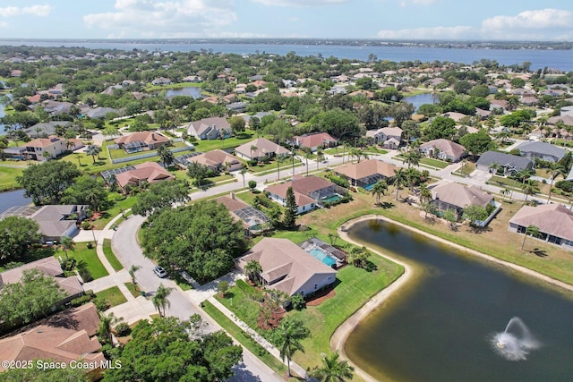 2702 Barrow Dr, Merritt Island, FL 32952 - birds eye view of property with a residential view and a water view