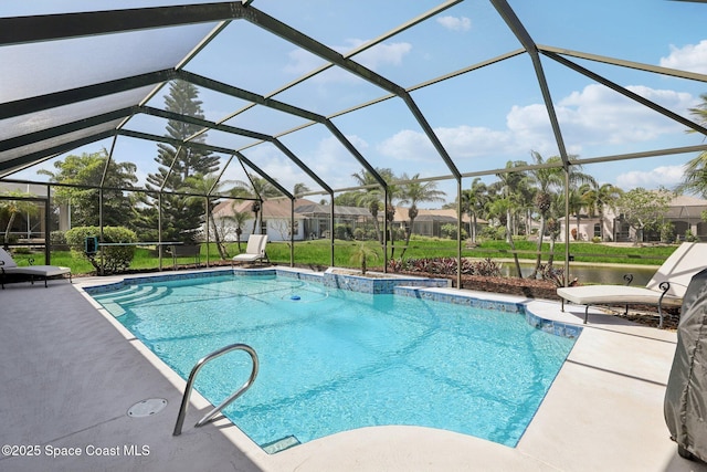 2702 Barrow Dr, Merritt Island, FL 32952 - pool with a lanai and a patio