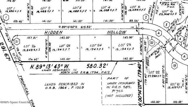 523 Hidden Hollow Dr, Merritt Island, FL 32952 - map