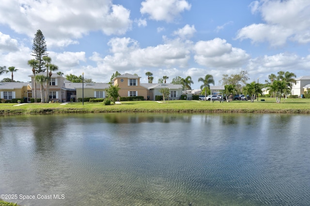 view of water feature featuring a residential view