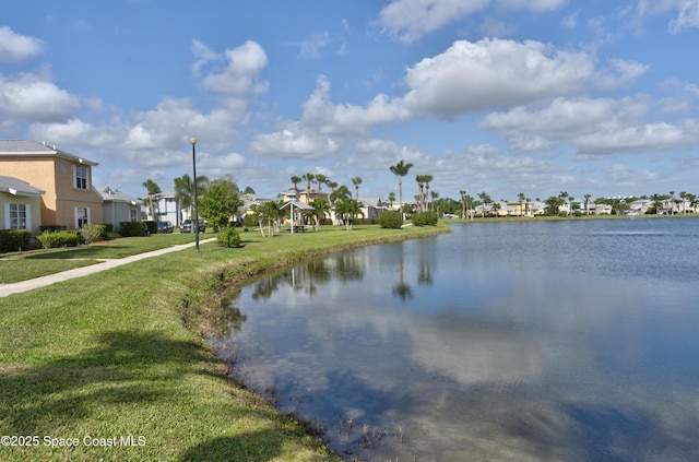 view of water feature featuring a residential view