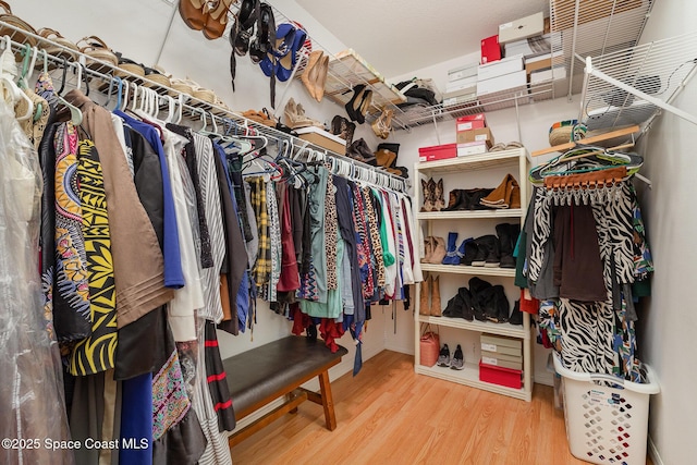 2298 Mantilla Ave SE, Palm Bay, FL 32909 - walk in closet featuring wood finished floors