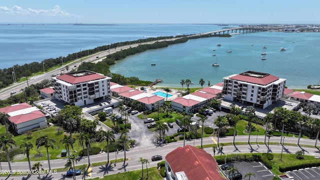 6365 Bahia Del Mar Blvd S Unit 210, Saint Petersburg, FL 33710 - birds eye view of property with a water view
