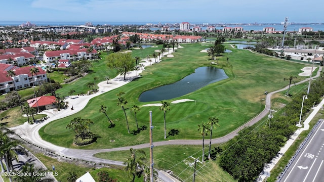 6365 Bahia Del Mar Blvd S Unit 210, Saint Petersburg, FL 33710 - birds eye view of property featuring view of golf course and a water view