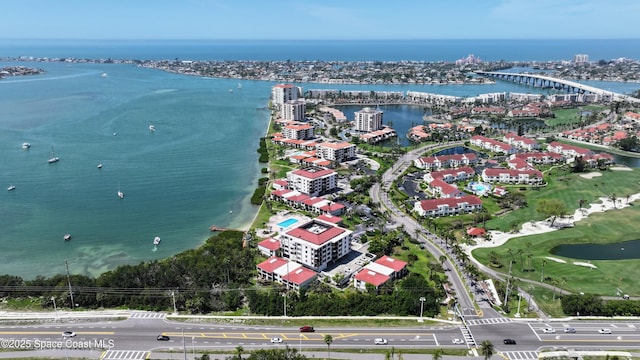 6365 Bahia Del Mar Blvd S Unit 210, Saint Petersburg, FL 33710 - birds eye view of property with a water view