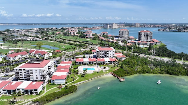 6365 Bahia Del Mar Blvd S Unit 210, Saint Petersburg, FL 33710 - birds eye view of property featuring a water view and a view of city
