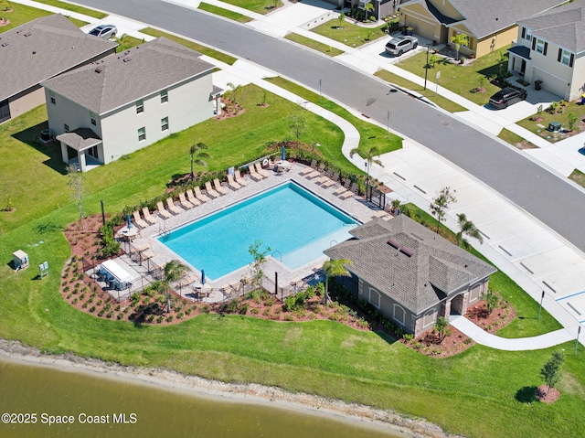 1217 Casey Ave, Rockledge, FL 32955 - bird's eye view of a pool area