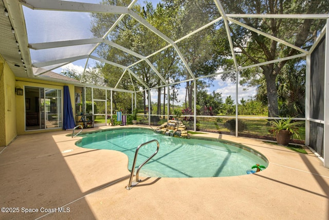 1772 Windbrook Dr SE, Palm Bay, FL 32909 - pool featuring a patio area and a lanai