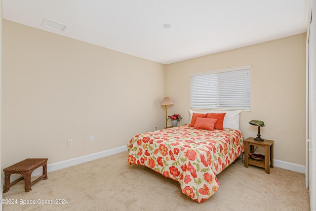 2842 Galindo Cir, Melbourne, FL 32940 - bedroom featuring baseboards and light colored carpet