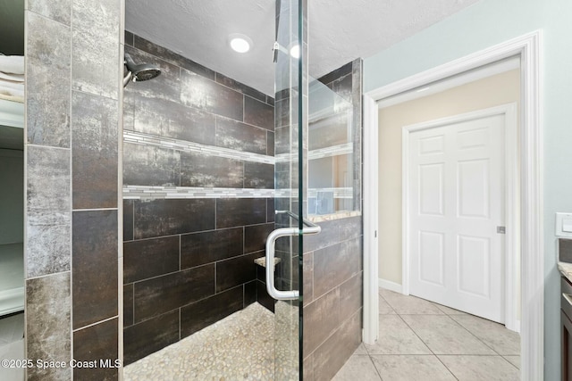 1117 Cheyenne Dr, Indian Harbour Beach, FL 32937 - full bathroom featuring a shower stall and tile patterned flooring
