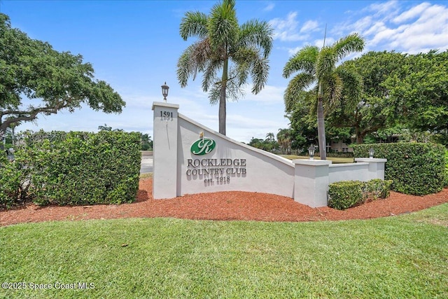 1253 Saint Andrews Dr, Rockledge, FL 32955 - community sign featuring a lawn