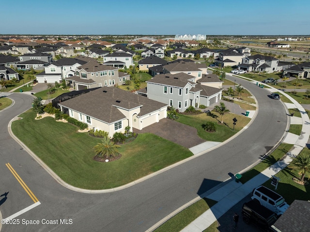drone / aerial view featuring a residential view