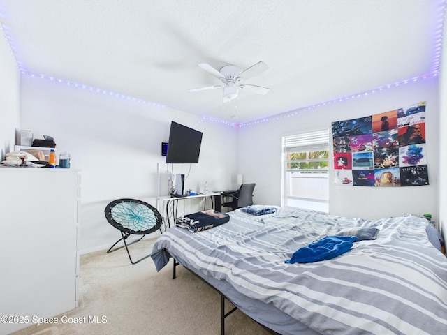 2515 SE Marquez Ave SE, Palm Bay, FL 32909 - bedroom with carpet flooring and ceiling fan