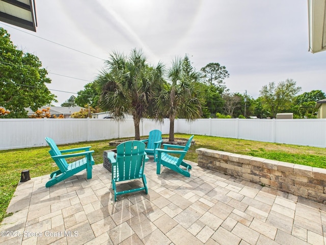 2515 SE Marquez Ave SE, Palm Bay, FL 32909 - view of patio featuring a fenced backyard
