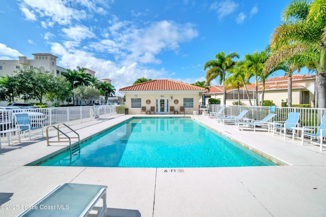 8657 Villanova Dr Unit 901, Cape Canaveral, FL 32920 - pool featuring a patio area and fence