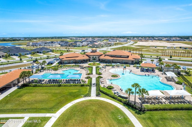 bird's eye view featuring a residential view