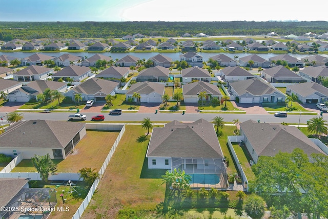 4710 Hebron Dr, Merritt Island, FL 32953 - bird's eye view featuring a residential view