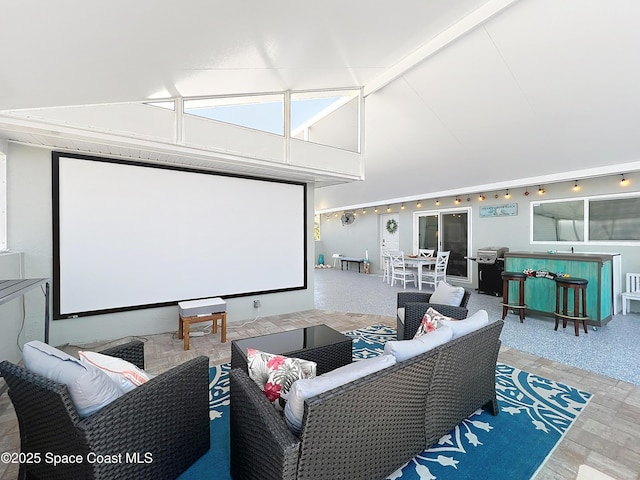 125 Terry St, Indian Harbour Beach, FL 32937 - cinema room with high vaulted ceiling