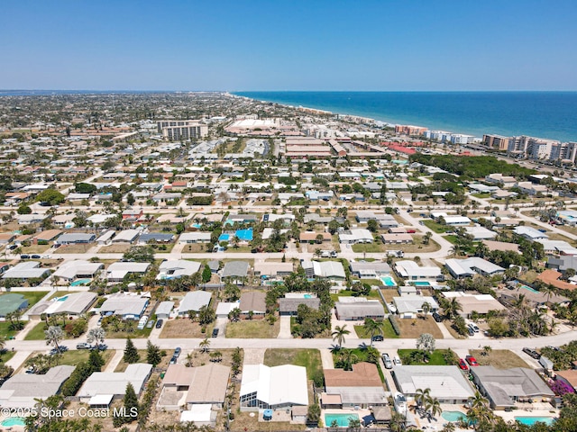 125 Terry St, Indian Harbour Beach, FL 32937 - aerial view featuring a water view